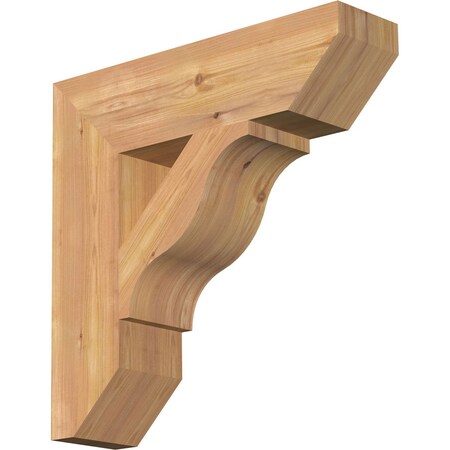 Ekena Millwork Funston Slat Smooth Bracket, Western Red Cedar, 5 1/2"W x 22"D x 22"H BKT06X22X22FST06SWR